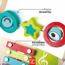 Hape Premium Andador Musical Educativo de Madeira com Atividades para Bebês