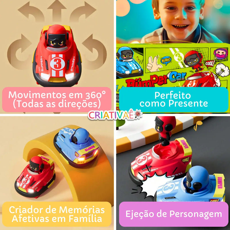 Bumper Car - Carrinhos Bate Bate de Controle Remoto (Kit com 2 Carros)