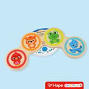 Bateria Musical Infantil de Madeira com Tecnologia Magic Touch Luzes e Ritmos Guiados – Hape