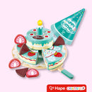 Bolo de Aniversário Mágico Interativo de Madeira com Velinha Musical Que Apaga ao Assoprar – Hape