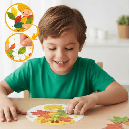 Mundo das Folhas – Kit de Pintura 3D com Folhas Criativas | CRIATIVAE