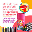Giz pintura à óleo Jumbo Twistável Criativae – Cores Vivas, Mãos Felizes! | CRIATIVAE