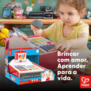 Caixa Registradora Infantil Educativa com Calculadora Solar, Scanner Luminoso e Acessórios – Hape