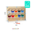 ColorMag Tabuleiro - Brinquedo Montessori Treinamento Motor Fino