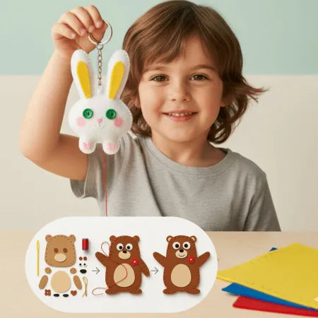 Kit de Costura Criativa para Crianças – Manualidades Seguras e Educativas | CRIATIVAE