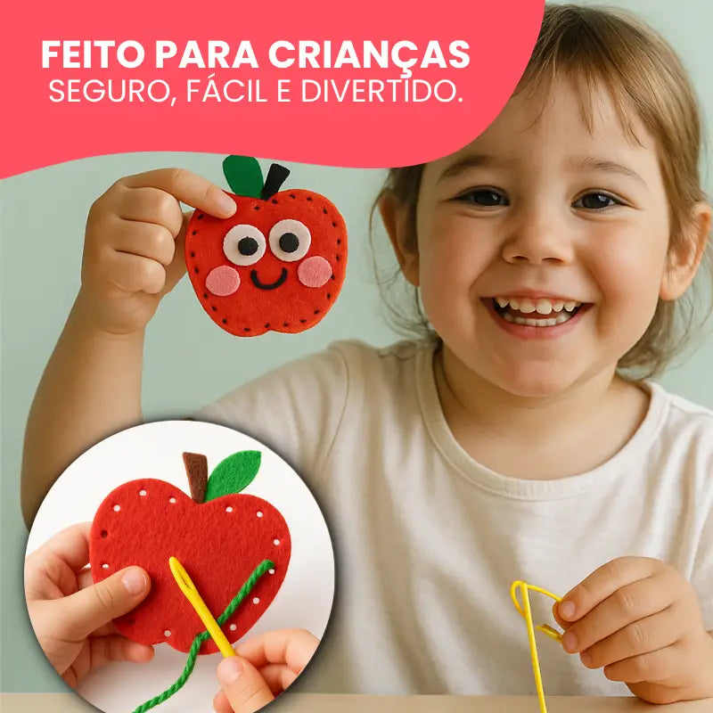 Kit de Costura Criativa para Crianças – Manualidades Seguras e Educativas | CRIATIVAE
