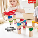 Pista de Obstáculos e Manobras para Bolinhas de Gude de Madeira DIY | HAPE