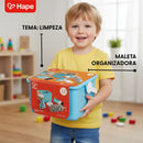 Kit de Limpeza Infantil de Madeira: Balde, Esponja, Espanador, Rodo, Pá e Pulverizador | Hape