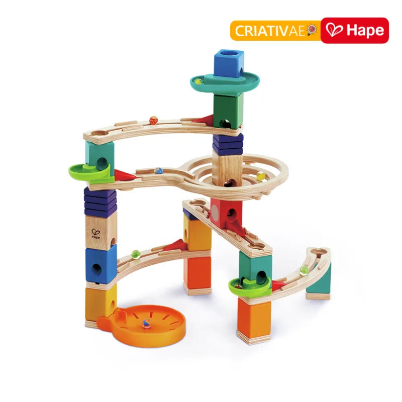 Hape Quadrilla Cliffhanger Wooden Ball Run Blocks