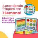 Livro Montessori Magnético de Frações – Aprendizado Visual e Educativo | CRIATIVAE