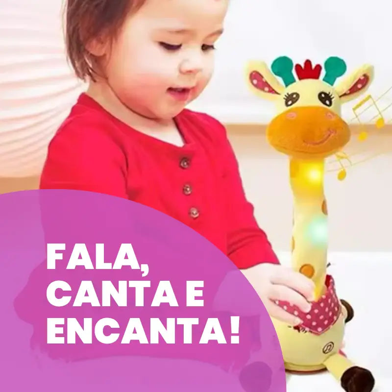 Girafa Dançante e Falante – Pelúcia Musical Interativa | CRIATIVAE