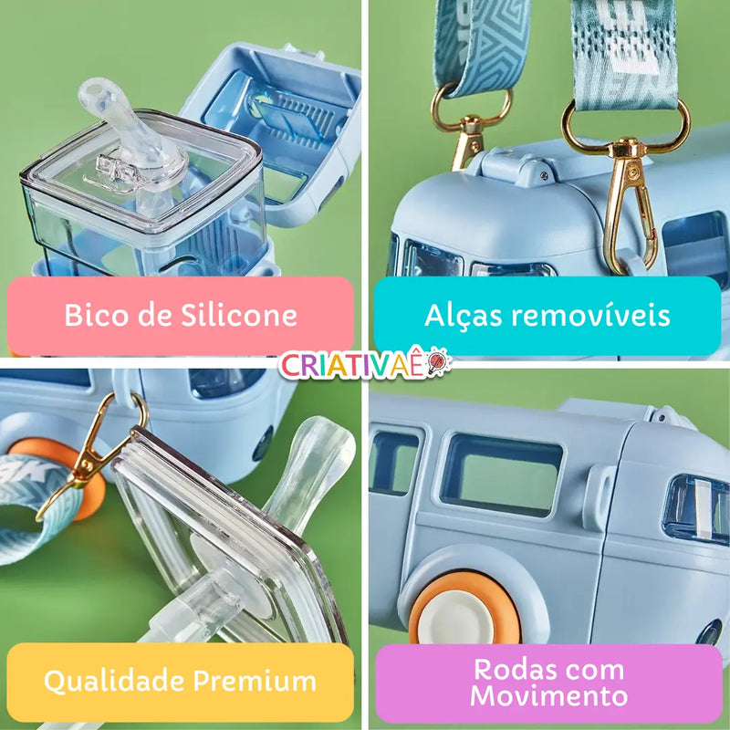 Garrafinha AquaVibe Térmica Hidratação Garantida com Design Inovador + Brinde