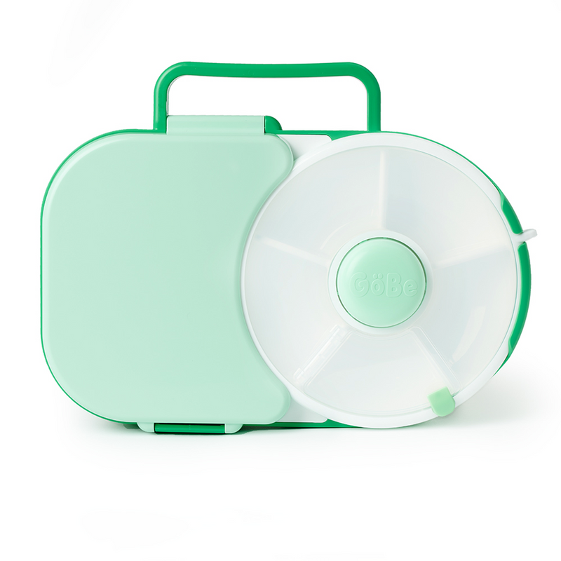 Lancheira Infantil GoBe Snack Spinner Original Portátil com Divisórias Rotativas Livre de BPA