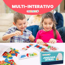 Jogo de Alfabetização e Ortografia para Crianças - Aprender a Soletrar com Cartas e Letras de Madeira | CRIATIVAE
