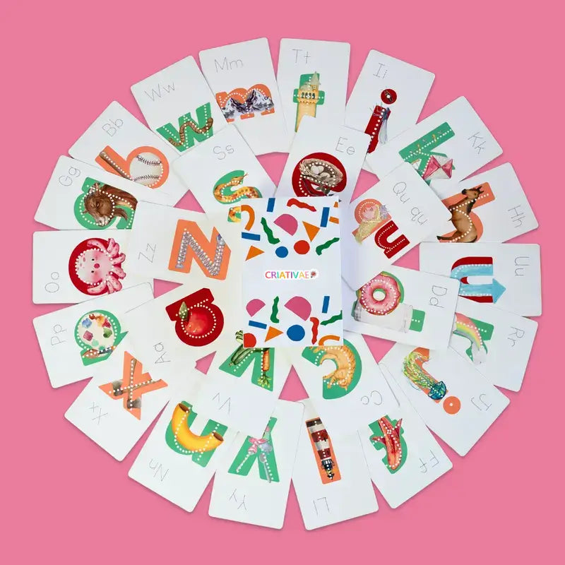 Kit de Alfabetização Rápida Lit Letters - Aprender a Ler em 30 Dias com Cartões Mnemônicos e Fonética | CRIATIVAE