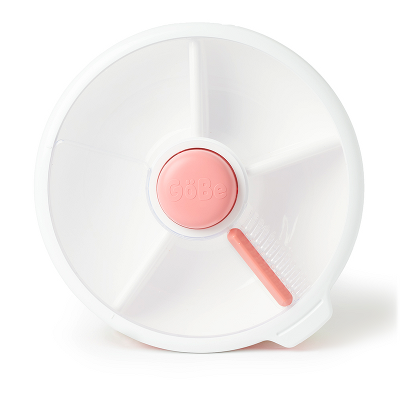 Lancheira Infantil GoBe Snack Spinner Original Portátil com Divisórias Rotativas Livre de BPA