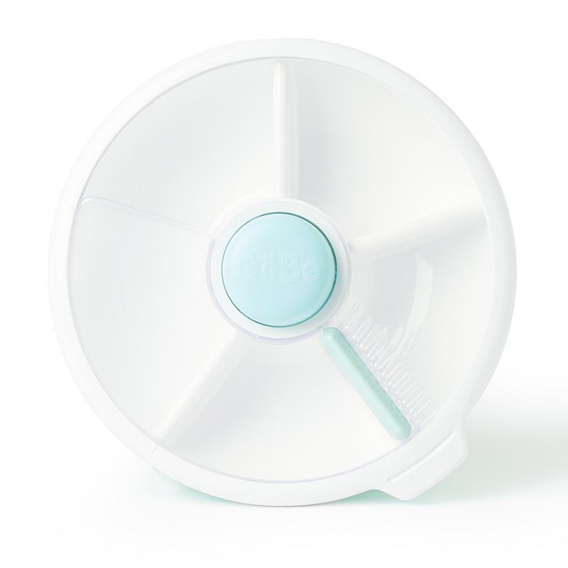 Lancheira Infantil GoBe Snack Spinner Original Portátil com Divisórias Rotativas Livre de BPA