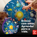 Quebra-Cabeça Sistema Solar com Sol LED e Planetas 3D | Hape