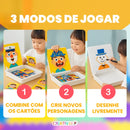 Quebra-Cabeça Magnético Educativo de Emoções e Criatividade – Brinquedo Sensorial Premium | CRIATIVAE
