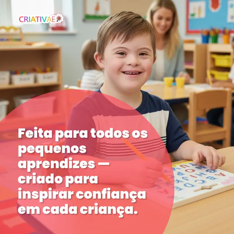 Quadro Magnético de Traçado de Letras Alfabéticas Educativo de Dupla Face | CRIATIVAE