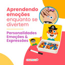 Quebra-Cabeça Magnético Educativo de Emoções e Criatividade – Brinquedo Sensorial Premium | CRIATIVAE