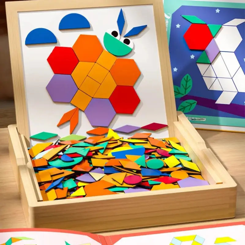 Tangram Magnético Educativo para Crianças – Brinquedo de Montar e Aprender | CRIATIVAE