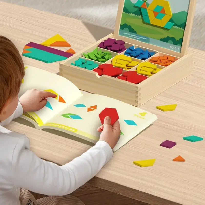 Tangram Magnético Educativo para Crianças – Brinquedo de Montar e Aprender | CRIATIVAE