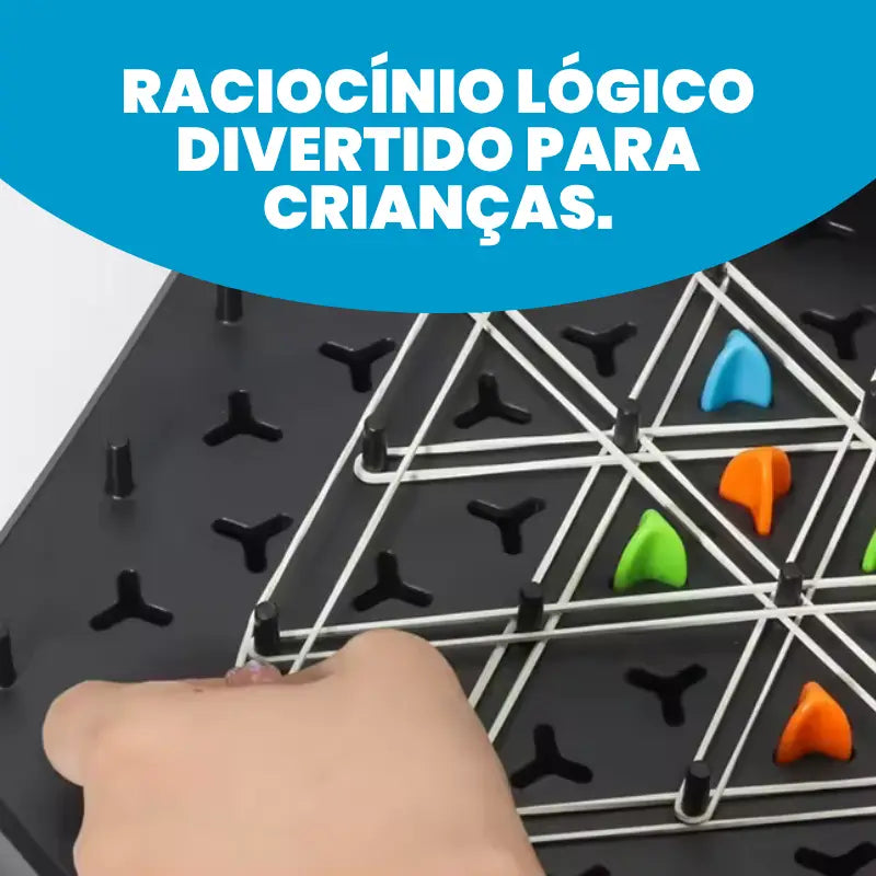 Jogo de Triângulos Magnéticos – Desenvolve Lógica e Estratégia | CRIATIVAE
