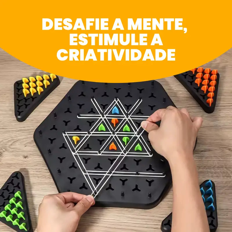 Jogo de Triângulos Magnéticos – Desenvolve Lógica e Estratégia | CRIATIVAE