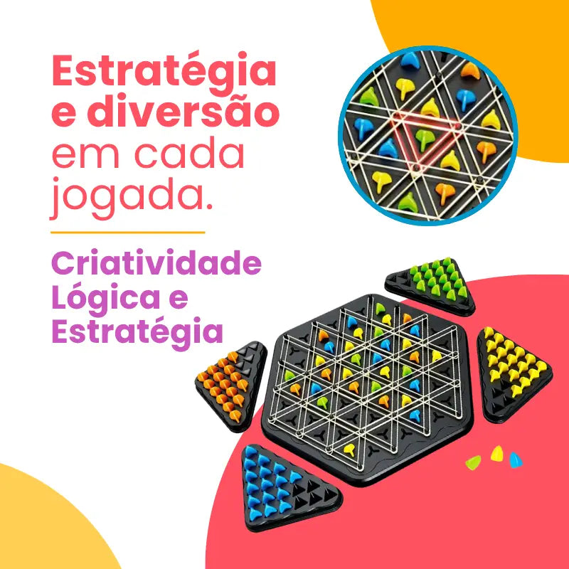 Jogo de Triângulos Magnéticos – Desenvolve Lógica e Estratégia | CRIATIVAE
