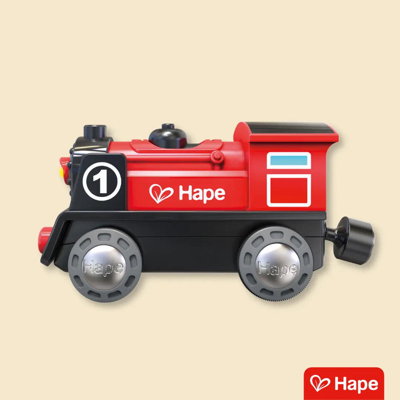 Trenzinho Infantil de Madeira com Luzes e Design Alemão Premium – Hape