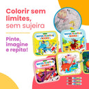 Livro de Pintura Mágica com Água Reutilizável – Doodle Books Educativos Bilíngues | CRIATIVAE