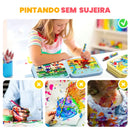 Livro de Pintura Mágica com Água Reutilizável – Doodle Books Educativos Bilíngues | CRIATIVAE