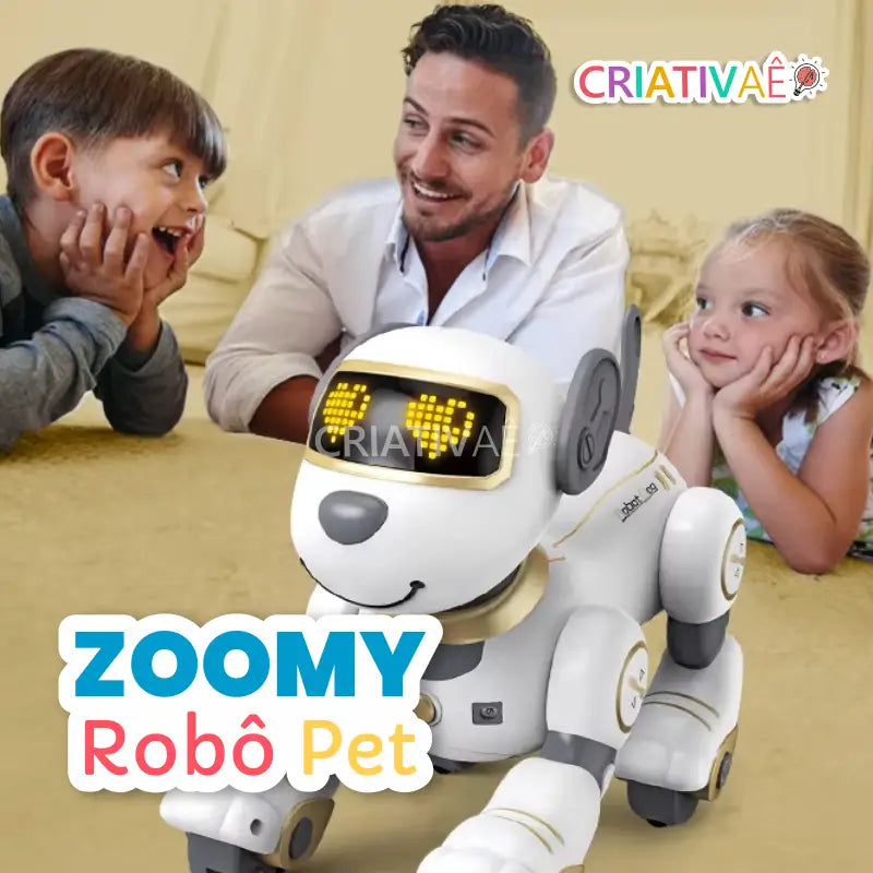 Zoomy Robô Pet  - Cachorrinho Robô de Controle Remoto