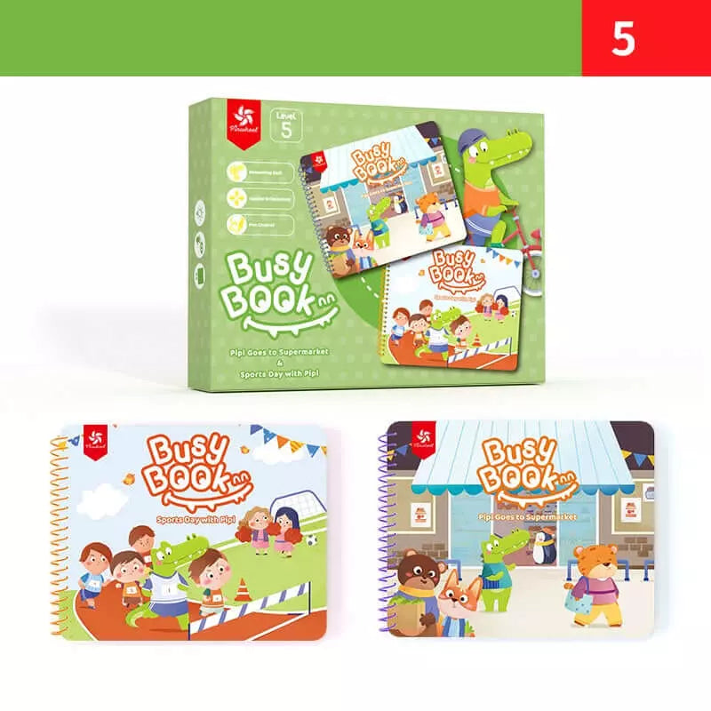 Busy Book - Livro Interativo Montessori + Brinde Exclusivo 3+ Criativaê Nível 5 