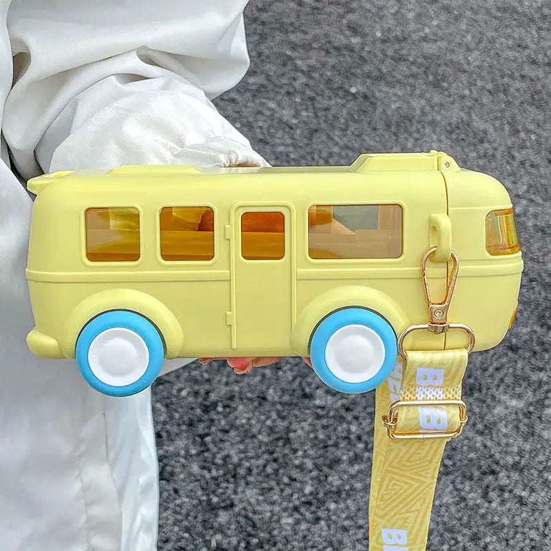 Garrafinha ÁquaVibe com Design de Perua Kombi 3+ Criativaê Amarelo 