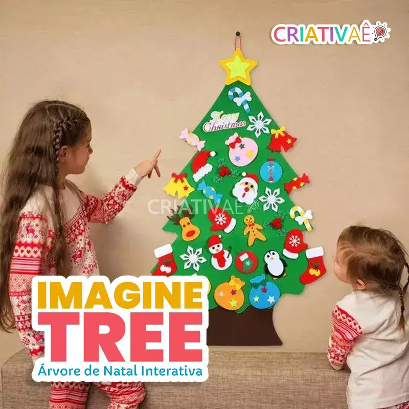 Imaginatree - Árvore de Natal FeltLândia Interativa + Brinde Exclusivo 3+ Criativaê 