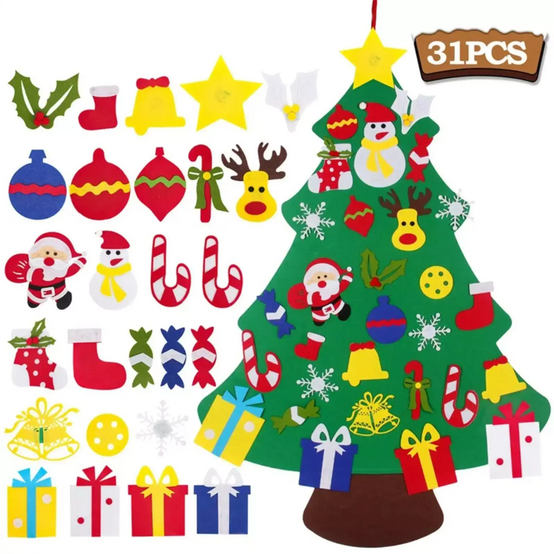 Imaginatree - Árvore de Natal FeltLândia Interativa + Brinde Exclusivo 3+ Criativaê Árvore de Presentes 