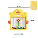 Magpin - Prancheta Magnética com Pins Coloridos para Criar Formas