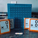 Kit de Matemática Interativo Pop It – Aprendizado Divertido de Frações, Soma, Subtração, Multiplicação e Divisão | CRIATIVAE