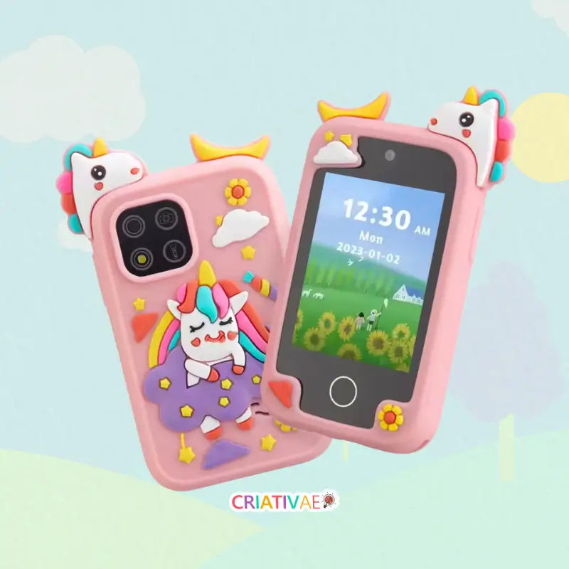 Smartphone Infantil Educativo – Dispositivo Seguro com Jogos, Câmera e Aprendizado ABC | CRIATIVAE