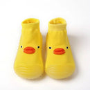 Animashoes - Sapatinho de Animais com Sola de Silicone Criativaê Amarelo Patinho 6 - 12 Meses 