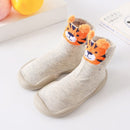 Animashoes - Sapatinho de Animais com Sola de Silicone Criativaê Cinza Tigre 6 - 12 Meses 