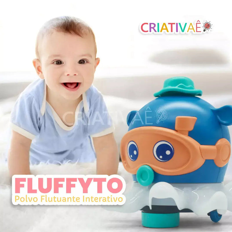 Fluffyto - Polvo Flutuante Interativo + Brinde Exclusivo 0-2 Criativaê 