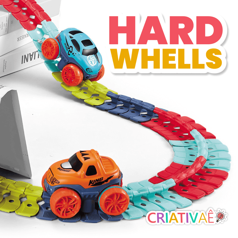 Hard Whells - Pista de Corrida Infantil Flexível de Alta Velocidade I&C 3 Criativaê 