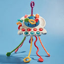 Kids UFO- Brinquedo Sensorial Montessori 3 em 1 I&C 3 Criativaê Azul 