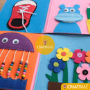 Livro Educativo Montessori - Criativaê FeltBook I&C 3 Criativaê 