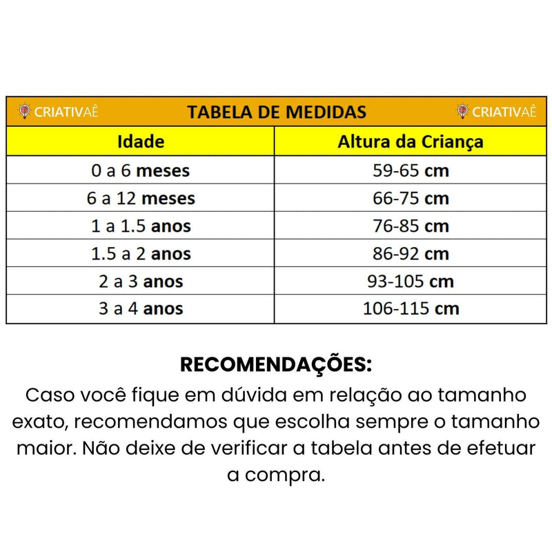 Macacão Baby Bichinhos Criativaê - Tecido Premium Resistente e Antialérgico I&C 3 Criativaê 