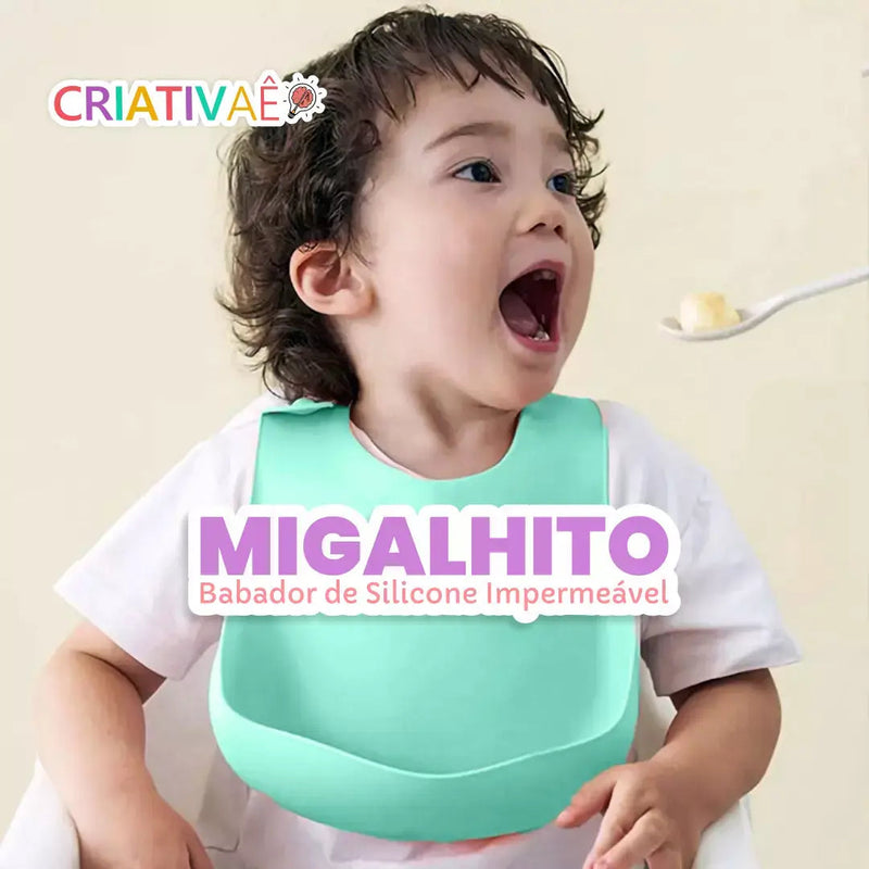 Migalhito - Babador de Silicone Impermeável Criativaê 