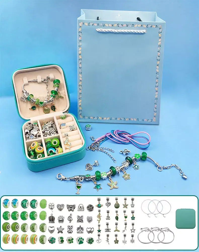 Monta Bijubs - Kit para montagem de pulseiras infantil + Brinde Exclusivo Criativaê 